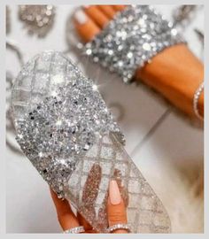 A1 Women: Add Sparkle to your Day! slip on sparkly/shiny pvc sandal embellished silver bedazzled Casual Glamour, Crystal Jelly, Glitter Slides, Flat Slippers Sandals, Jelly Slides, Flip Flops Style, Comfort Shoe, Women Slides, Soft Slippers