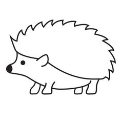 Hedgehog Temporary Tattoo Hedgehog Pillow Pattern, Simple Animal Outlines, Hedgehog Coloring Page, Hedgehog Clipart, Hedgehog Animal, Animal Outline, Animal Templates, Hedgehog Print, Spring Preschool