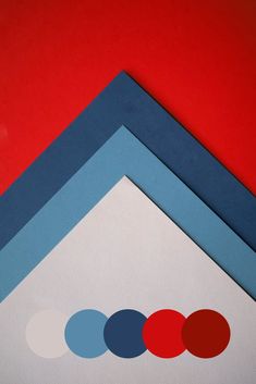 four different colored frames on a red background with one blue and the other white, all arranged in three rows