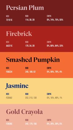 the different font styles and colors are shown in this graphic style, including oranges, red