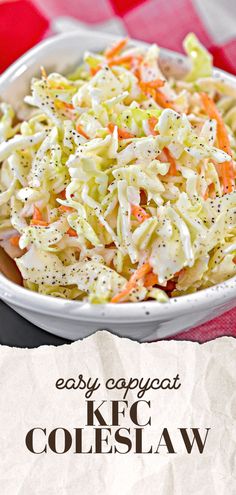 this coleslaw salad is loaded with carrots, celery, and parsley