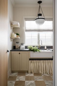 the kitchen is clean and ready to be used as a place for breakfast or dinner