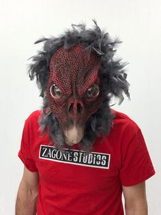 Zagone Studios Vulture mask is comfortable and has great moving-mouth action. When what you need is more doom and gloom, also a great law firm mascot! Latex sits on top of a cotton spandex head sock for comfort and movement. Perfect for theater, cosplay, Halloween and haunted houses. Handmade in the USA! Vulture Mask, Head Sock, Bird Mask, Monster Hands, Bird Costume, Bird Masks, Eagle Bird, Haunted Houses, Cosplay Halloween