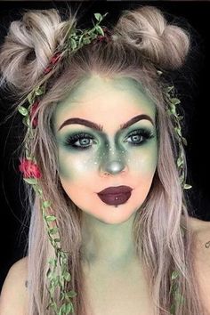 Easy Halloween Makeup, Halloween Makeup Clown, Halloween Makeup Look, Halloween Make-up Looks, Halloween Nails Diy, Pumpkin Halloween Costume, Halloween Makeup Pretty, Cool Halloween Makeup