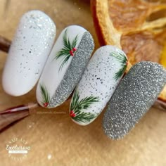 Winter Nail Trends, Nail Polish Art Designs, Gel Nail Art Designs, Holiday Nail Designs, Nail Art Designs Diy, Holiday Nail Art