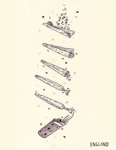 a drawing of different types of knifes on a white background with the words england written below it