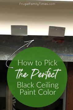 how to pick the perfect black ceiling paint color for your home or office - fruga family times