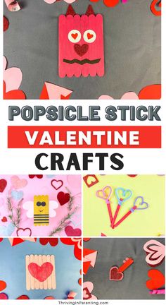 popsicle stick valentine crafts for kids to make