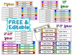 free editable printable name tags and labels for kids to use in the classroom