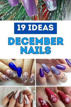 December Nail Designs, Acrylic Or Gel Nails, Nails 2025, Beach Nail Art, December Nails, Sustainable Christmas, Eco Friendly Christmas, Christmas Weddings