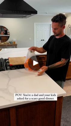 770K views · 94K reactions | My mom used to make these stuffed peppers, so I think it’s about time I continue on the tradition with my kids. 🎃 #cooking #halloween #stuffedpeppers | DadSocial Fruit Names, Kids Cooking, Presentation Ideas, Hamburger Meat, Carb Meals, Holiday Food, About Time, Healthy Alternatives, Halloween Treats