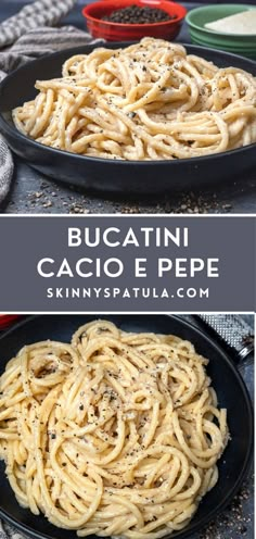 Bucatini Cacio e Pepe Homemade Bucatini Pasta, Creamy Bucatini Recipes, Chicken Bucatini Recipes, Bucatini Recipes Simple, Easy Bucatini Recipes, Buccatelli Pasta, Capellini Pasta Recipes, Bucatini Pasta Recipes, Traditional Italian Pasta Recipes