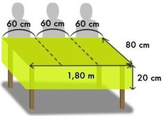 a table with four chairs and measurements for the height of each chair in front of it