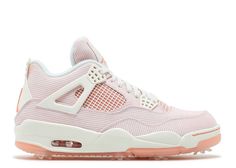 Air Jordan 4 Golf NRG 'Seersucker' - Air Jordan - CZ2439 101 - sail/apricot agate | Flight Club Apricot Agate, Cute Jordans, Pink Jordans, Jordan 4’s, Pretty Sneakers, Preppy Shoes, Pretty Shoes Sneakers, Jordan Shoes Retro, Nike Shoes Jordans