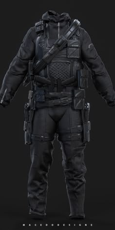 ArtStation - Combat Hazmat/Stealth Suit , Thiago Macedo / Macedo Designs Guerriero Samurai, Stealth Suit, Tactical Wear, Tactical Equipment, Tactical Clothing, Body Armor