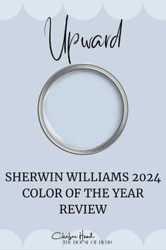 the cover of shewin williams's color of the year review, featuring an image of a silver ring