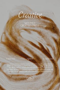 the front page of creative magazine, featuring an image of a woman's hair