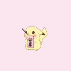 a pikachu holding a cell phone in its hand