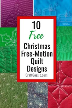 christmas quilts with the words 10 free christmas motion quilt designs