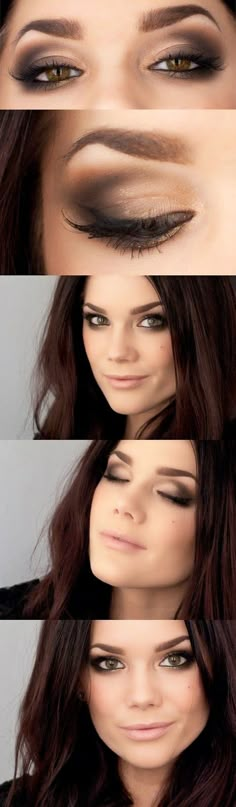 Makeup Ideas For #Wedding Day Smookie Eyes Black, Brown Smokey, Makeup Tip, Linda Hallberg, Beauty Make-up, Eyes Black, Makeup Eyes