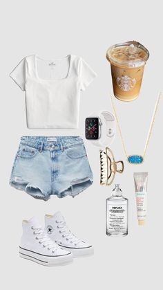 Cute Outfits For School In Spring, School Spring Outfits, Outfits For School Spring, Summer Outfits School, School Outfits Summer, Outfits For School Summer, Chic Shorts, Summer Outfits For Women, Summer School Outfits