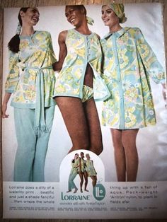 1971 Lorraine Floral Pajamas Nightgown Lingerie Ad 70s Pajamas Vintage, 60s Sleepwear, Vintage Pajamas Women, 1970s Pajamas, 1940s Pajamas, 80s Pajamas, 60s Pajamas, 70s Pajamas, Vintage Pyjamas