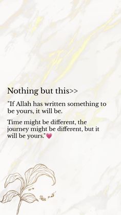 a quote from the book nothing but this if aliah has written something to be yours, it will be