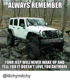 Jacked Up Truck, Truck Memes, Car Jokes, Jeep Yj