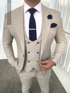 Modern Tailor, Double Breasted Waistcoat, Wedding Suits Groom, Dress Suits For Men, Fashion Suits For Men, Groom Suit, 3 Piece Suits, Dress Suits