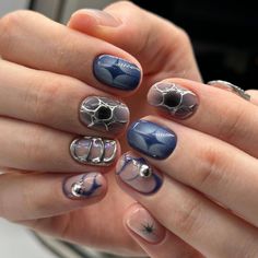 Biab Designs, Masculine Nail Designs, Masculine Nails, Dec Nails, Natural Nails Manicure, Mens Nails, Special Nails, Punk Nails, Nail Patterns