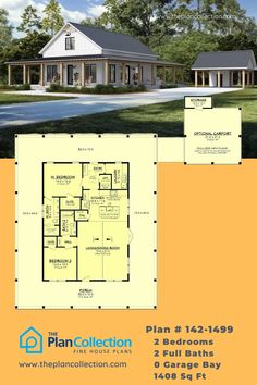 small barndominium plans, Plan # 142-1499 Barndominium House, Small Barndominium, Porch House Plans