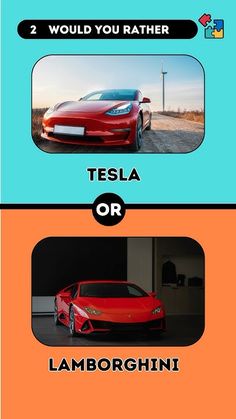 there are two different types of cars on this page, one is red and the other is blue