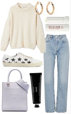 🖤 Outfits Stockholm, Outfit Ideas For Fall, Outfit Layout, Uni Outfits, Relaxed Outfit, Copenhagen Style, Fall Winter 2024, Stockholm Fashion, White Sweater