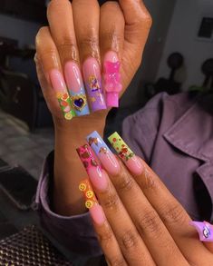 Baggy Pants And Heels, Pants And Heels Outfit, Pants And Heels, 2022 Nails, Nails Pretty, Nails Cute, Simple Acrylic Nails