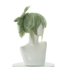 Genshin Impact Kuki Shinobu Cosplay Wigs Green Straight Ponytail Synthetic Hair Tinkerbell Wig, Genshin Impact Kuki, Genshin Impact Kuki Shinobu, Tighnari Genshin Wig, Green Ponytail, Hair Advertisement, Ponytail Straight, Lumine Wig Genshin, Shinobu Cosplay