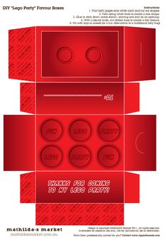 a red box with buttons and circles on the inside is cut out to make it look like