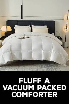 How to Fluff a Vacuum Packed Comforter Fluffy Bed, Fluffy Comforter, Fluffy Bedding, Dog Smells, Mold Remover