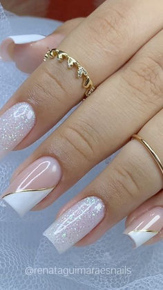 Uñas que Enamoran: 50 Opciones Bonitas y Elegantes para Elevarte Valentine Nails, Nagel Tips, Glitter Gel Nails, Work Nails, Pretty Nail Art Designs, Trendy Nail Art, Pretty Nail Art