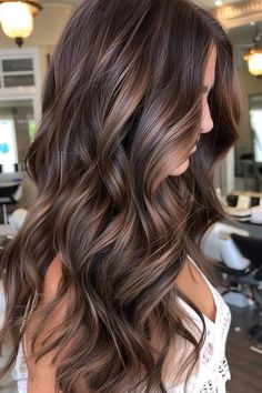 Dark Brown Hair Balayage, Dimensional Hair, Highlights For Dark Brown Hair, Rambut Brunette, Balayage Hairstyles, Brown Hair Looks, Brown Hair Inspo, Brunette Hair With Highlights, Brunette Balayage