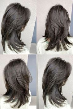 Pretty Hair Cuts, Wolf Haircut, Long Wolfcut Haircut With Bangs, Haircuts For Medium Length Hair, Haircut Tutorial, Haircut Straight, Hair Inspiration Long, Layered Haircuts For Medium Hair, Long Wolfcut Haircut