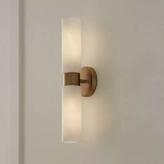 a wall light that is on the side of a wall