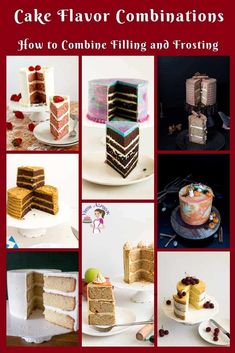 a collage of different cakes and desserts with the words more than 30 layer cake recipes