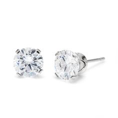 Simple 6mm diamond cubic zirconia stud earrings  made with genuine .925 sterling silver! Could ship in 24 hours. Complimentary gift box included. Studs For Men, Coordinates Jewelry, Stud Earrings For Men, Studs Men, Monogram Jewelry, White C, Cz Stud Earrings, Cubic Zirconia Earrings, Zirconia Earrings