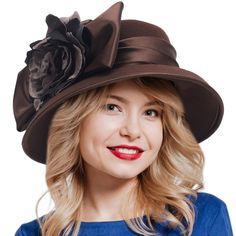 PRICES MAY VARY. Hat form type : bucket hat Recommended uses for product : Indoor/Outdoor Style : Cloche Theme : Holiday Pattern type : Solid Care instructions : Hand Wash Only Hats For Fall, Felt Dress, Hat Form, Ladies Dress Hats, Black Hats, Victorian Hats, Church Hat, Falls Church, Lady Dress