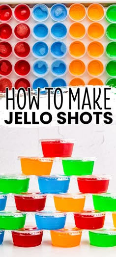 how to make jello shots with the text overlay