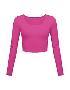 Basic Crop Tops, Basic Clothes, Long Sleeve Workout Shirt, Crop Tops For Women, Athletic Crop Top, Yoga Crop Tops, Basic Yoga