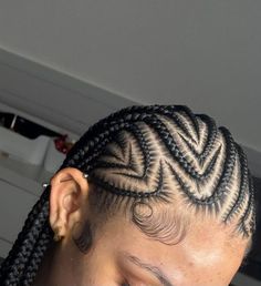 Hair Braid Patterns, Cornrows Braids For Black Women, Beautiful Black Hair, Feed In Braids Hairstyles, Braids Hairstyles Pictures