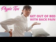 Physio step by step demonstration of the best 2 ways to get out of bed with lower back pain from Michelle at https://www.pelvicexercises.com.au. This guide h... Physiotherapy Exercises, Shoulder Problem, Back Injury, Get Out Of Bed, Face Wrinkles, Lower Back Pain, Bed Back, Sleeping In Bed, Medical Technology