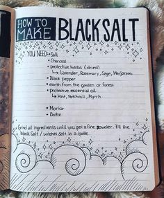 Make Black Salt, Witch Notebook, Goddess Magick, Wiccan Crafts, Magic Crafts, Witchcraft Books, Wiccan Magic, Witch Spirituality, Magic Spell Book