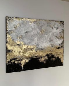 Gold black white abstract painting Original Large Canvas Gold leaf Grey Textured Golden Decor Luxurious wall art Living Room Modern minimal Wall Art Living Room Modern, Abstract Painting Beige, Black Abstract Painting, Cuadros Diy, White Abstract Painting, Golden Decor, Black White Abstract, Plaster Wall Art, White Wall Art